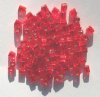 10 grams of 4x4mm Silver Lined Red Miyuki Cubes